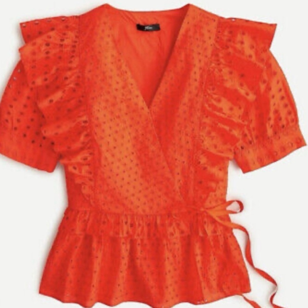 Eyelet Wrap Top - Picture 4 of 6